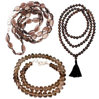 Smoky Quartz Necklace Mala